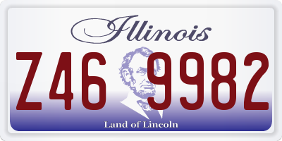 IL license plate Z469982