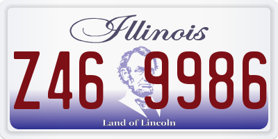 IL license plate Z469986