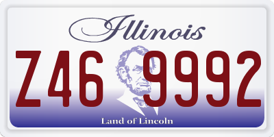 IL license plate Z469992