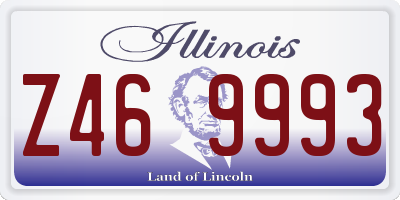 IL license plate Z469993