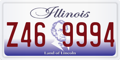 IL license plate Z469994