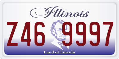 IL license plate Z469997