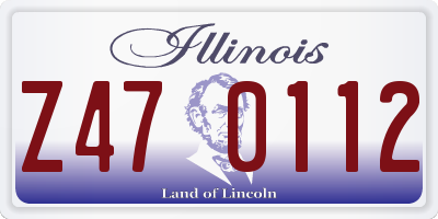 IL license plate Z470112
