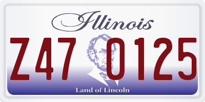 IL license plate Z470125