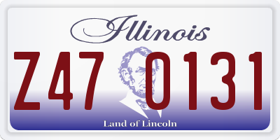 IL license plate Z470131