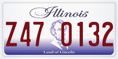 IL license plate Z470132