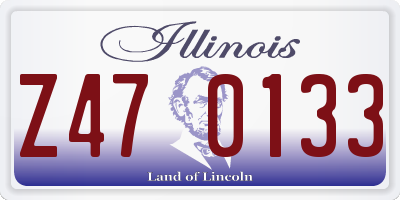 IL license plate Z470133