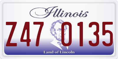 IL license plate Z470135