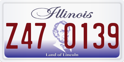 IL license plate Z470139