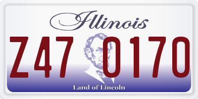 IL license plate Z470170