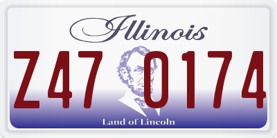 IL license plate Z470174