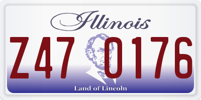 IL license plate Z470176