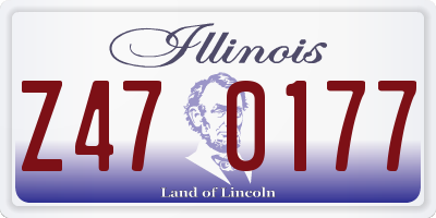 IL license plate Z470177