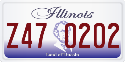 IL license plate Z470202