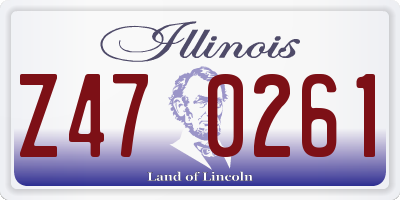 IL license plate Z470261