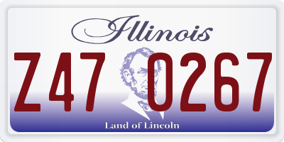 IL license plate Z470267