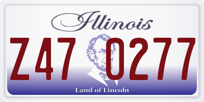 IL license plate Z470277