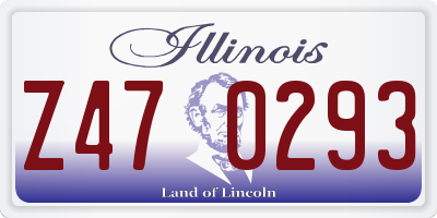 IL license plate Z470293