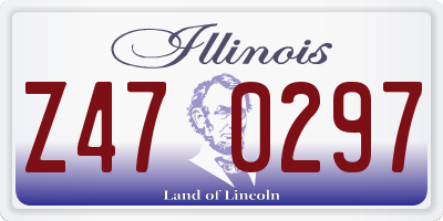 IL license plate Z470297