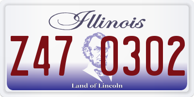 IL license plate Z470302