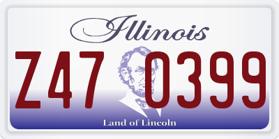 IL license plate Z470399