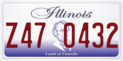 IL license plate Z470432