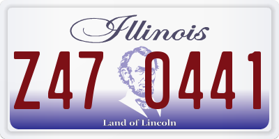 IL license plate Z470441