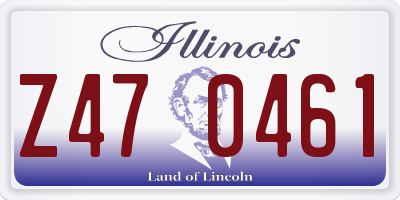 IL license plate Z470461