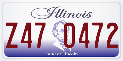 IL license plate Z470472