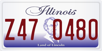 IL license plate Z470480