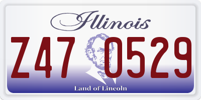 IL license plate Z470529