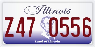IL license plate Z470556