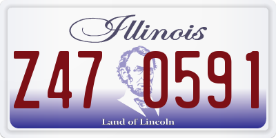 IL license plate Z470591