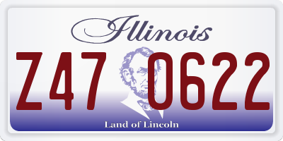 IL license plate Z470622
