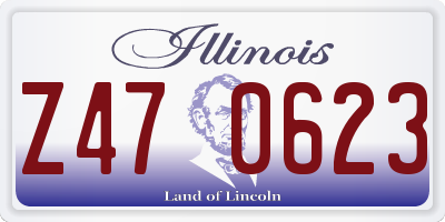 IL license plate Z470623