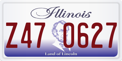 IL license plate Z470627