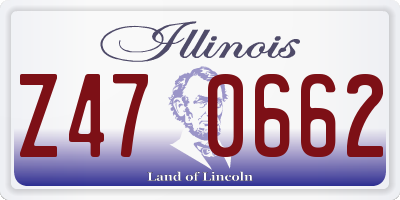 IL license plate Z470662