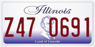 IL license plate Z470691