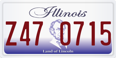 IL license plate Z470715