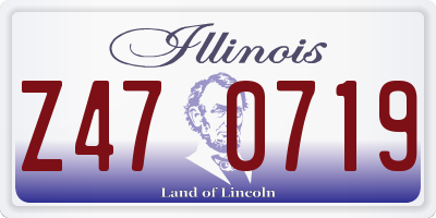IL license plate Z470719