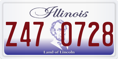 IL license plate Z470728