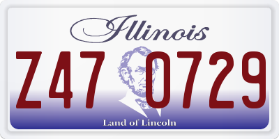 IL license plate Z470729