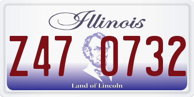IL license plate Z470732