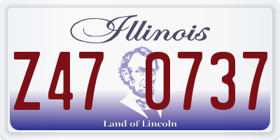 IL license plate Z470737