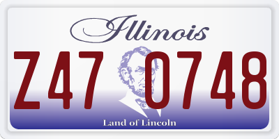 IL license plate Z470748