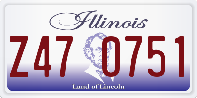 IL license plate Z470751