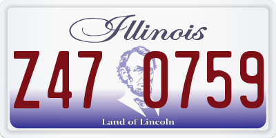 IL license plate Z470759