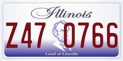 IL license plate Z470766