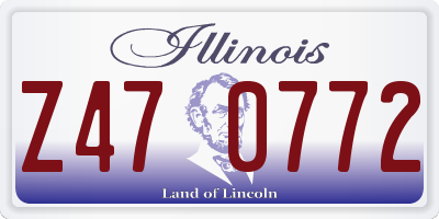 IL license plate Z470772