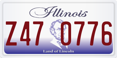 IL license plate Z470776